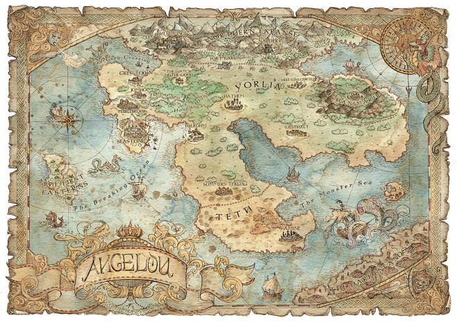 Angelou Fantasy Map,...