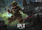 之前画的Apex Legends插图解禁了，寻血猎犬Bloodhound ​​​​