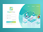 Login Page Cash Flow : View on Dribbble