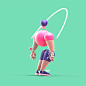 freestyle #5 : 3D illustrations & animated explorations. made with blender 3D.