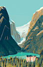 Lake Louise : Lake Louise illustration