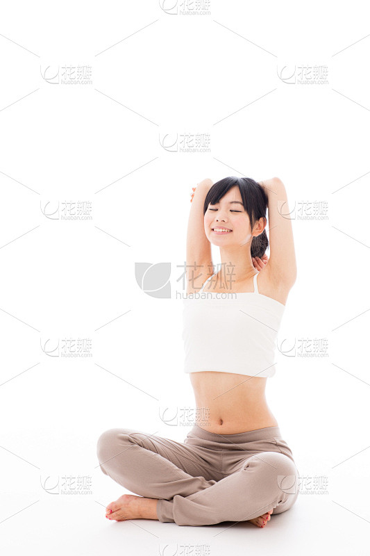 女人,美女,分离着色,注视镜头,白色背景...