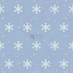 冬雪无缝图案背景。