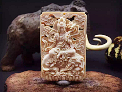 雕刻师~天元采集到象牙和犀角,虎牙以及骨类
