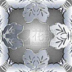洋葱花,三维图形,边框,花纹,华丽的,平视角,洞,几何形状,纺织品,灰色