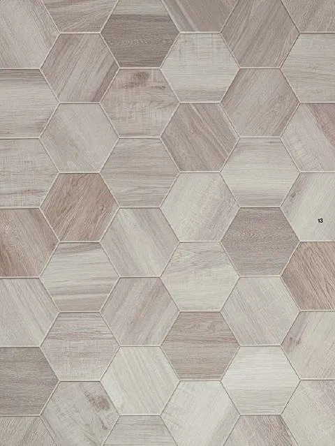 Rubiera Urban Wood 10x11 Hexagon. Also available in 6x36 and 3x14 ...