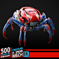 500 Creature & Spider Mech - Character References | 8K Resolution