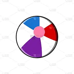 矢量,绘画插图,海滩充气球,图表设计师,可爱的,纸牌,球体,贺卡,休闲游戏,背景分离