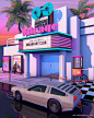 SYNTHWAVE SEASON 02 : A Project inspired by 80s/90s Aesthetic Nostalgia and Synthwave Music. Interpreting it in my own design style.
