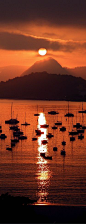 Sunset, Rio de Janeiro, Brazil: 