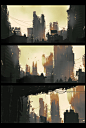 Cityscape, Dmitry Vishnevsky : 15 minutes each sketch