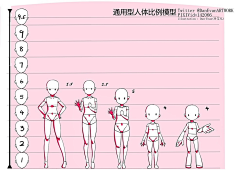 Darry磨叽哦采集到K【可爱类人物】 日韩Q版基本形与草稿设计