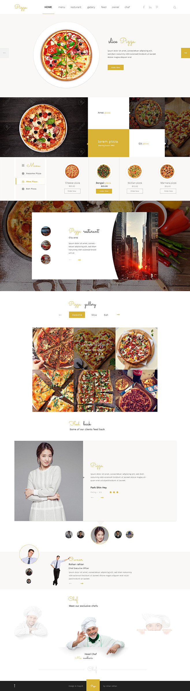 Pizza   food UI / UX...