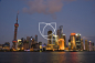 上海外滩浦东陆家嘴夜景