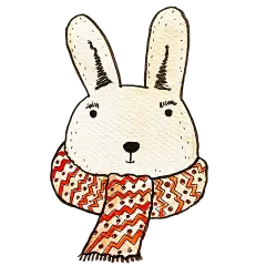 卡通兔子, 围巾, 波西米亚艺术, 艺术品, 艺术, 水彩绘画, 水彩, 剪贴画