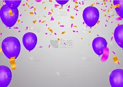 生日,闪亮的,五彩纸屑,气球,矢量,开幕式,背景,周年纪念,请柬