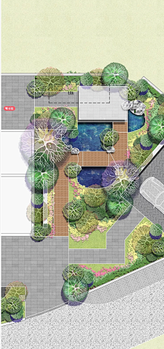 庭院/花园景观设计平面图/庄园/会所/彩平/总图-花瓣网|陪你做生活的设计师 | (1208) Pinterest