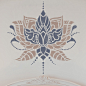 Indian Flower Stencil - Indian-Style Stencil - Furniture Stencil - Wall Painting Stencils : Indian Flower Stencil - Indias-Style Stencil - Furniture Stencil - Wall Painting Stencils  This easy to use wall stencil is a perfect solution for your decoration 
