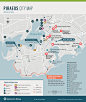 Map of hotels, attractions, and restaurants at Piraeus Port in Greece.