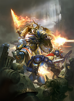 战锤40k-帝皇与原体全身像-Primarchs Photo-花瓣网|陪你做生活的设计师 | mir Krisetskiy : A cover ...