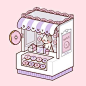 Donut Shop   I haven't been able to draw much lately due to school but I try to get as much done in my spare time  This donut shop is inspired by victorian decals. . . . #instaart #illustration #artistsoninstagram #catsofinstagram #donuts #donut #pastel #