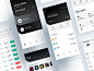 Block chain interface、app design icon ux ui app