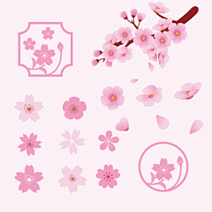 暮兮0采集到素材-手绘花