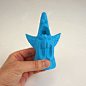 3D打印的天使派大星。模型文件可点击图片进入下载。设计师 Ricardo Salomao #动漫# #海绵宝宝# #手办# #周边# #科技# #3D打印# #创意# 