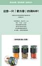 乐葵LEKUE 调料罐厨房家用组合调味盐瓶盒小味精胡椒粉玻璃套装-tmall.com天猫