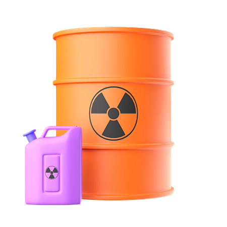 Nuclear Fuel 3D Icon