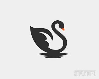 Black Swan黑天鹅logo设计欣...