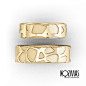 Textured wedding rings : Textured wedding rings
