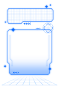 千库网_蓝色科技酸性边框_元素编号13451021