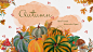 autunm Drawing  Fall ILLUSTRATION  leaves pumpkin wattercolor