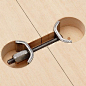 Joint Connector, Small, 2-1/2" to 3-1/4" by WoodRiver. $2.25. These concealed fittings allow work surfaces to be connected rapidly and securely. They are great for joining countertop sections together. The semi-circular fastening elements are pr