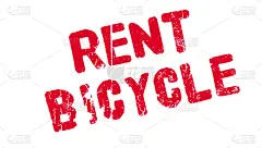 Rent,自行车,橡皮章,房地产,脚踏车,红色,长方形,制造机器,多样,概念