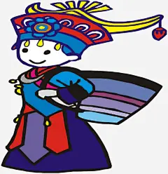 苗族姑娘免抠素材_新图网 https://ixintu.com 卡通 姑娘 手绘 苗族 苗族姑娘