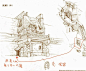场景线稿设定