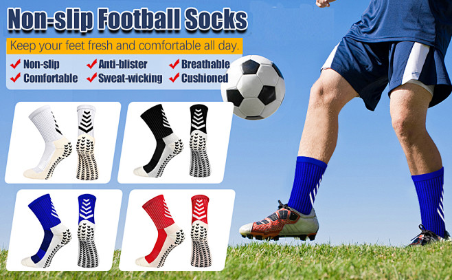 non slip soccer sock...