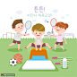 双人羽毛球 撑高跨栏 足球跳绳 体育运动 智能应用插图插画设计AI ti087a21513