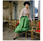 balenciaga  1954  一条绿裙子