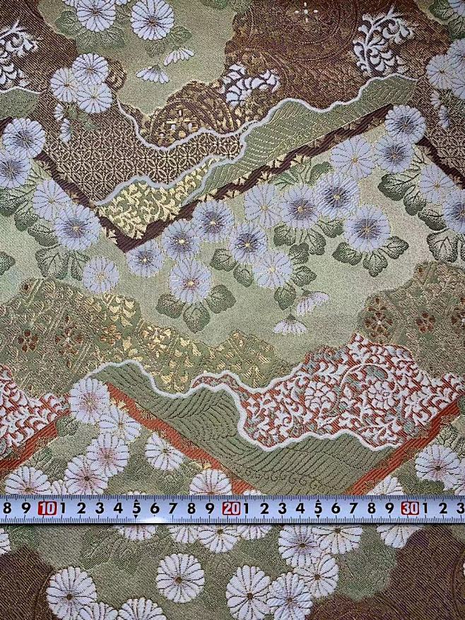 日本进口面料 经典花纹 金镧西阵织 明日...