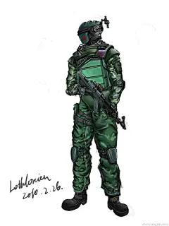 俄罗斯特种兵战士形象设计，虽几经周折，但收获良多 #采集大赛#