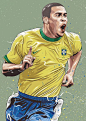 Brazylijczyk Ronaldo w wersji rysunkowej #brazil #ronaldo #pilkanozna #piłkanożna #futbol #sport #sports #soccer #football #wallpaper #brasil #drawings