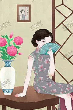 旗袍女子 【酷图网】旗袍女子,民国,古典美女,女子,美女图片,美女插画,人物插画,女子插画,人物,女性,复古,插画,手绘,国潮,旗袍,民国风,旗袍秀,旗袍订制,旗袍定制,传统服饰,旗袍海报,古典,古装