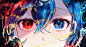 Anime 1969x1080 11 eyes EYE Divine Cybermancy 5 eyes anime girls colorful heterochromia face frontal view