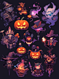 game icons, halloween, vampire, evil, character, highest quality