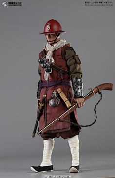 bbicn官测:空灵阁 1/6 中日万历援朝战争系列-神机营鸟铳手 & 佛郎