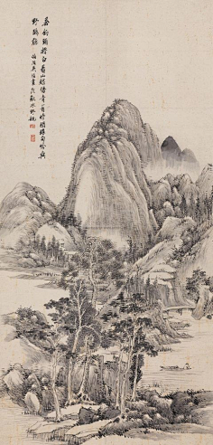 【图:清·吴滔】1滴落的芳香采集到国画山水采集苍崖积空翠,怡我旷古