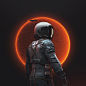 Scifi explore astronaut Space  c4d HUD suit typography   concept